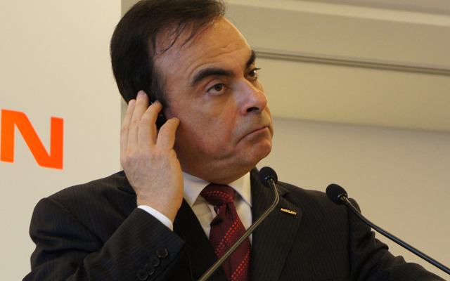 日産自動車のカルロス・ゴーン社長（23日） 