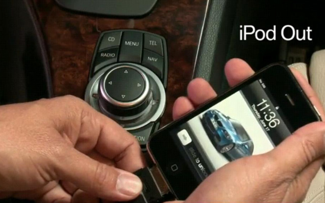 Appleの「iPod Out」に対応（画像は動画キャプチャー）