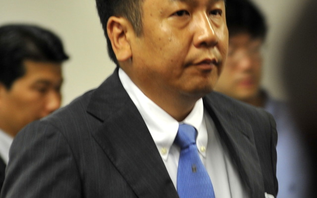 枝野幸男幹事長（12日・民主党本部）　撮影＝中島みなみ