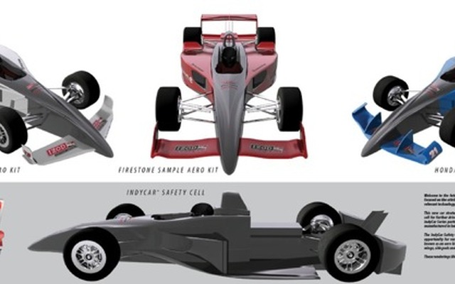 2012年のローラ製ローリングシャーシ（写真下）とエアロパッケージを装着した完成車（グレーの部分がローリングシャーシ）