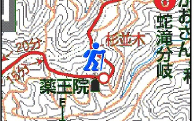 2段階の縮尺で地図を確認可能