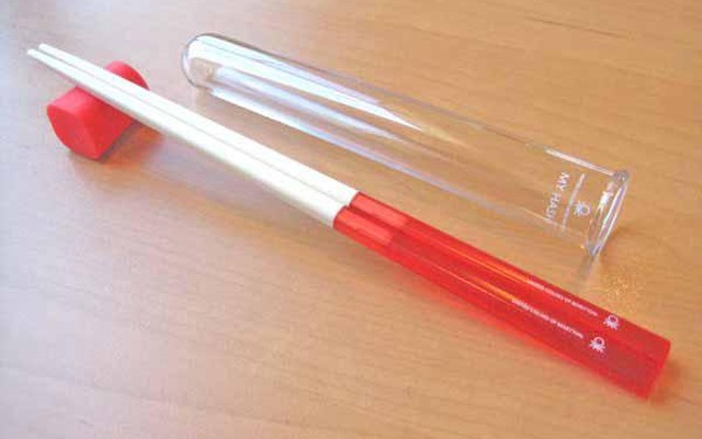 抽選でプレゼントされる携帯箸