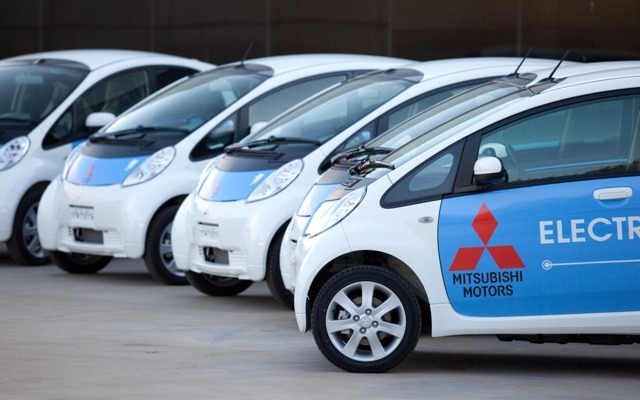 i-MiEV。アメリカに上陸した試乗用のフリート