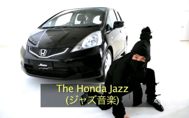ジャズ（日本名：フィット）のオーストラリアでのCM（画像は動画キャプチャー）