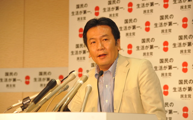 枝野幸男幹事長（2日・民主党本部）　撮影＝中島みなみ