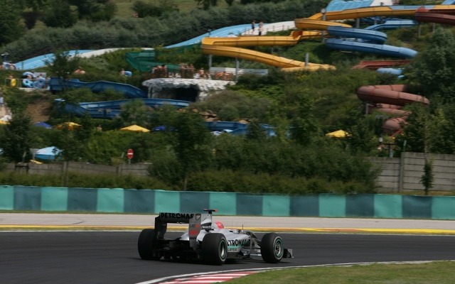 シューマッハ（写真は予選）