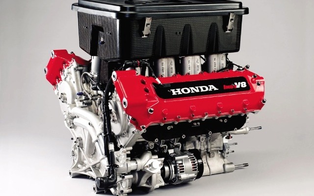 現行のIZODインディカー・シリーズで採用されている「HONDA INDY V8」