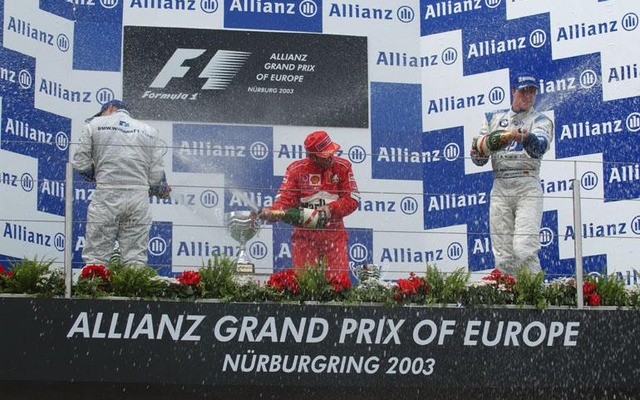 【F1ヨーロッパGP決勝】ウィリアムズが1-2フィニッシュ