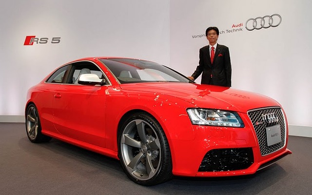 RS5クーペと大喜多寛アウディジャパン社長