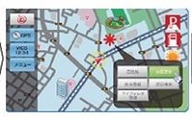「ドコモ ドライブネット」の主なサービスイメージ（最新地図更新） 「ドコモ ドライブネット」の主なサービスイメージ（最新地図更新）