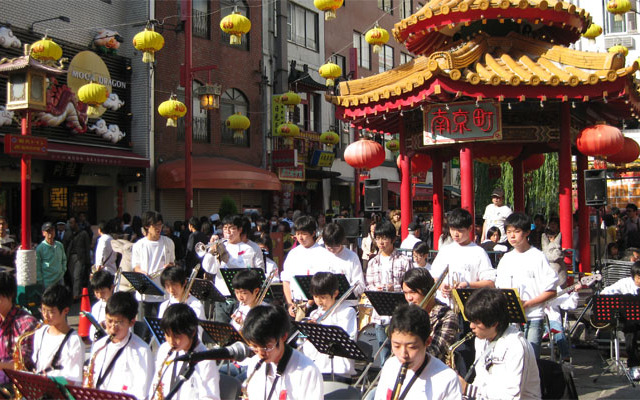 同社が協賛した元町イーストジャズピクニック2009の様子