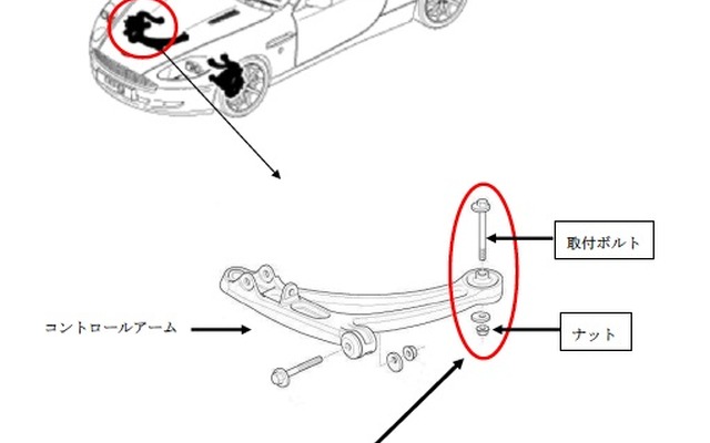 V8ヴァンテージなど4車種の改善箇所