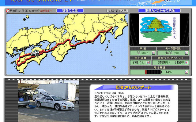 三菱『エクリプスEV』がEVラリー＆駅電に参加……ネットで生中継