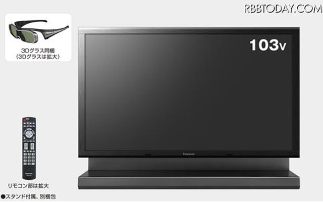 パナソニック、103型の3Dプラズマディスプレイの受注を開始……850万円前後 「TH-P103MT2」