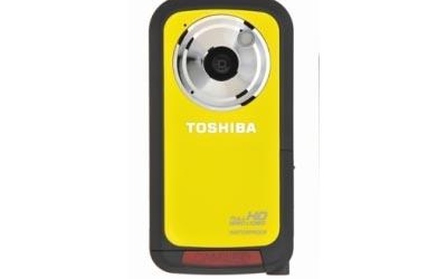 デジタルビデオカメラ、防水、東芝 「CAMILEO BW10」イエロー