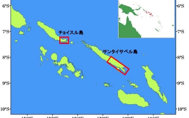 ソロモンプロジェクトの位置図