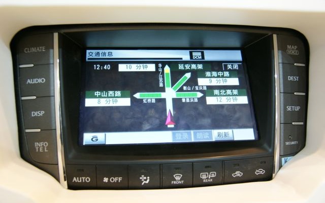中国向けG-BOOKで渋滞状況を確認できるようになる（写真は北京モーターショー）