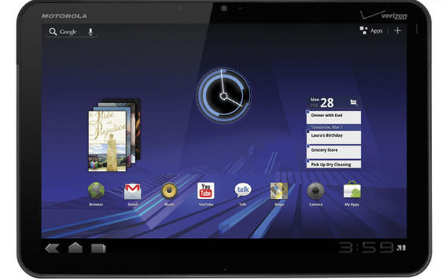 搭載OSのAndroid 3.0はタブレットに最適化されたもの 搭載OSのAndroid 3.0はタブレットに最適化されたもの