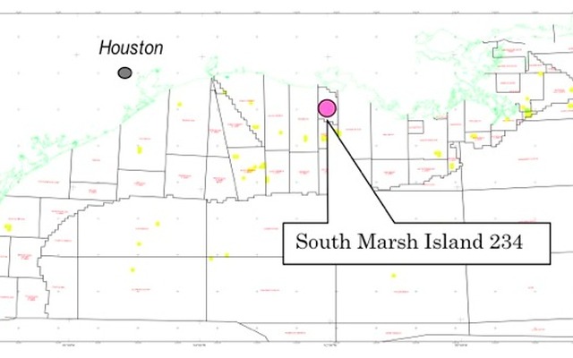 South Marsh Island 234 鉱区位置図