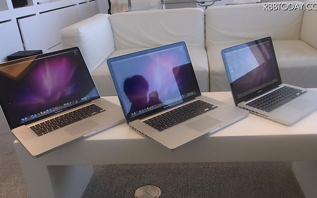 内側で大きく飛躍した新型MacBook Proの全貌 新型MacBook Pro（左から17型、15型、13型）