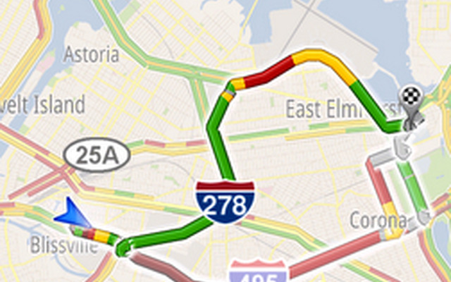 ナビゲーションアプリ『Google Maps Navigation』でリアルタイム交通情報の利用を開始