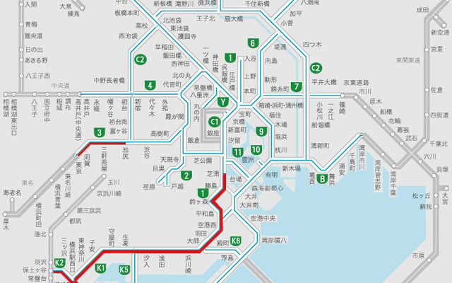 首都高の通行止め一部解除（3月12日1時現在）