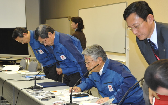 （13日22時・東電本社）　撮影＝中島みなみ