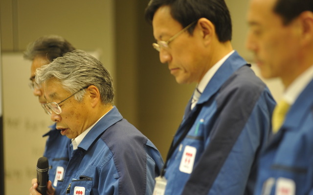 （19日18時・東電本社）　撮影＝中島みなみ