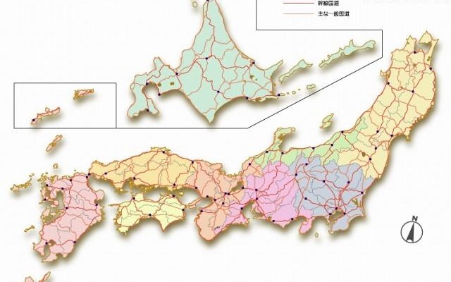 「国土交通省道路局｜道路情報提供システム」の地図 「国土交通省道路局｜道路情報提供システム」の地図