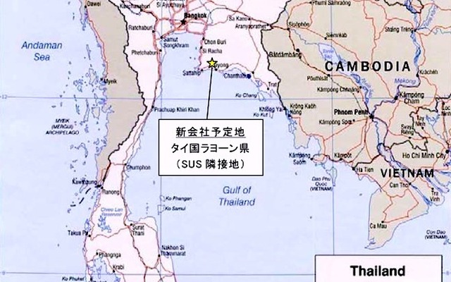 新会社の立地図