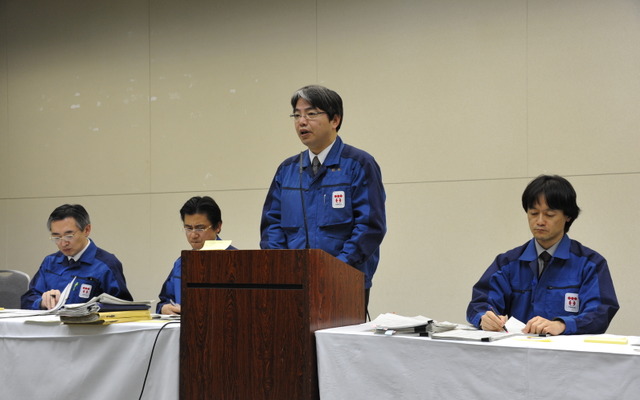 福島原発についての会見（14日・東京電力本店）