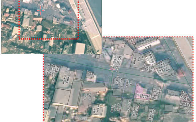 ゼンリン、住宅地図と震災後の航空写真を重ね合わせたデータを無償提供