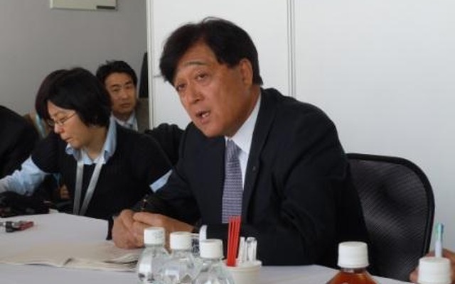 三菱自動車 益子修社長（上海モーターショー11）