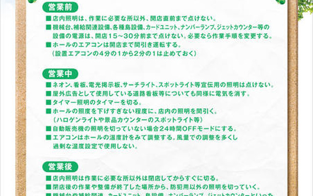 震災に伴う省エネ対策 震災に伴う省エネ対策