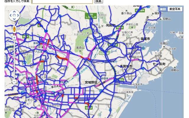 ホンダ、被災地の渋滞実績情報もGoogleとYahoo！に提供