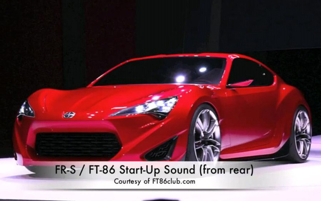 サイオンFR-S/トヨタFT-86のボクサーサウンド（動画キャプチャ）