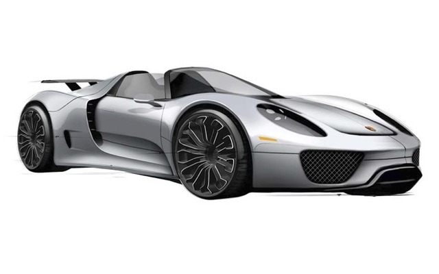 ポルシェ918スパイダー開発スケッチ