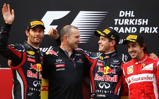 F1トルコGP表彰台