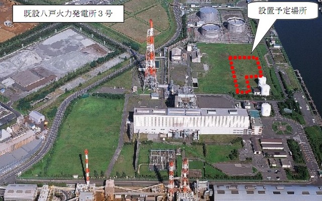 東北電力八戸火力発電所構内配置図
