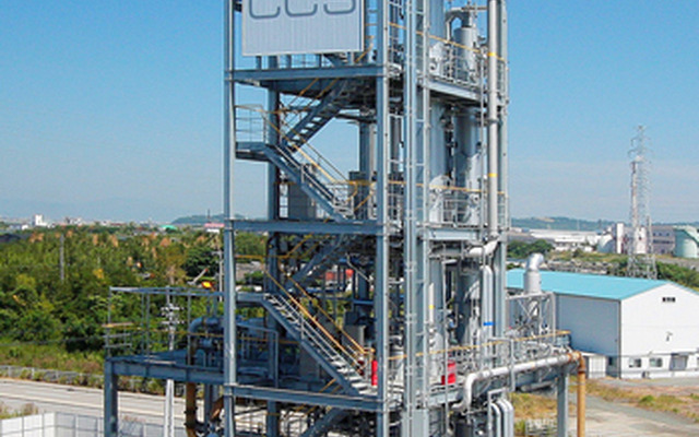シグマパワー有明の三川発電所のCO2分離・回収パイロットプラント