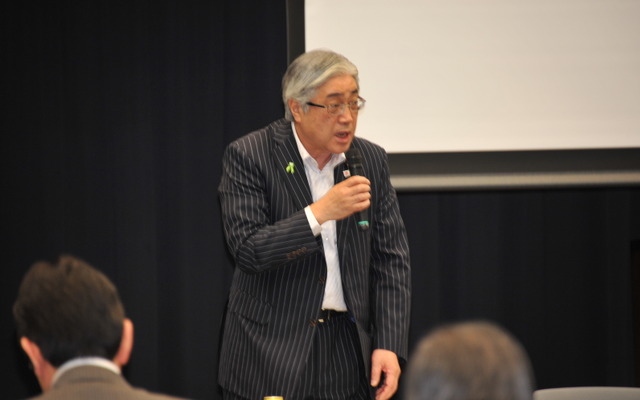 池口修次国土交通副大臣（1日・参議院議員会館）