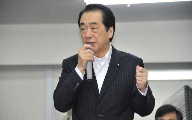 菅直人首相（7日・永田町）