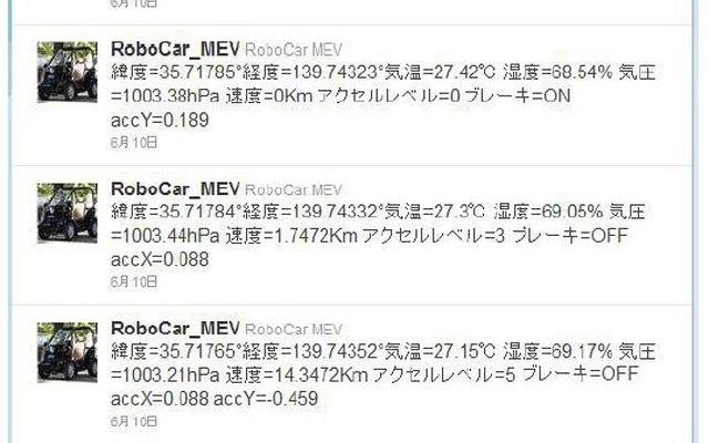 クルマが自動でTwitterにつぶやくアプリをゼットエムピーが開発。アクセル開度やブレーキのオン/オフなどが自動投稿される
