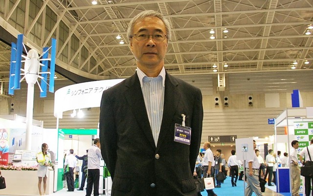 実行委員長の早稲田大学大学院教授 大聖泰弘氏（2010年7月EVEX会場にて）