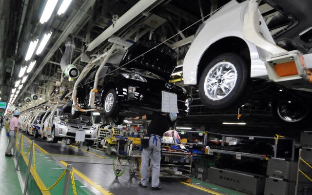 堤工場、プリウス生産ライン（資料画像）