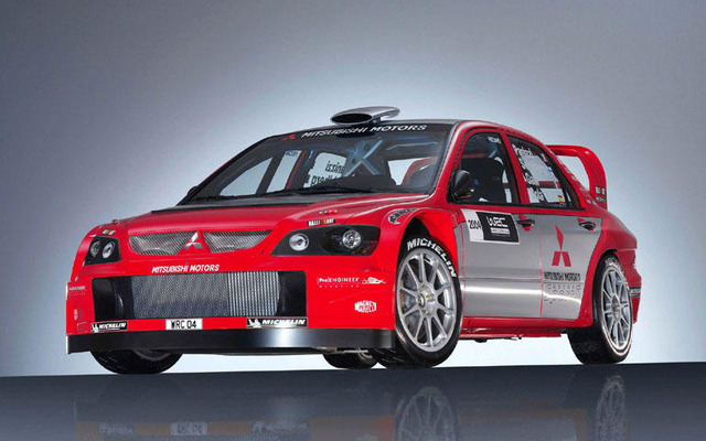 正式的 オートサロン'04出品車】三菱のラリーカー『ランサーWRC04』初 ミニカー