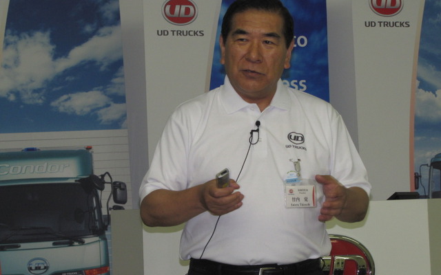 UDトラックス竹内社長「1か月分の在庫を確保し生産」
