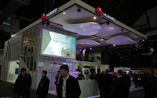 2月に開催された「MWC 2011」におけるHuaweiのブース