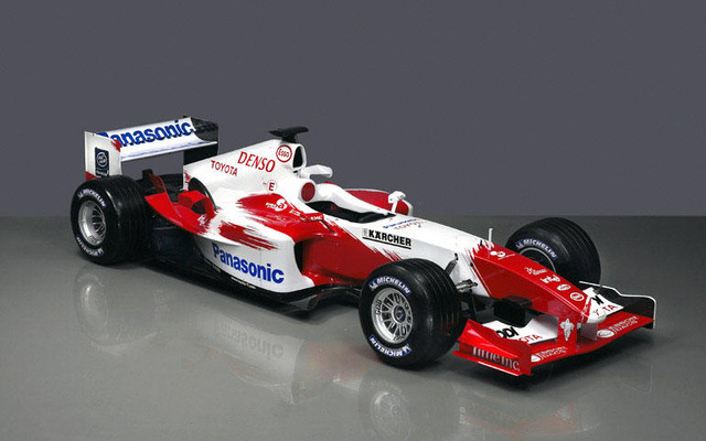 フルコンプリート☆ピット作業中 パナソニック トヨタ F1 TF104