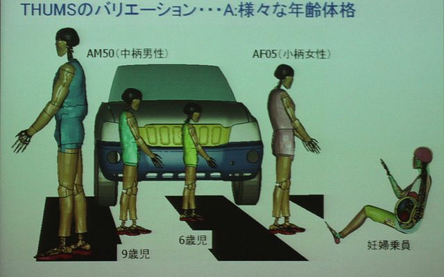 ダミー人形と同様に多様な人体パターンをシミュレートする